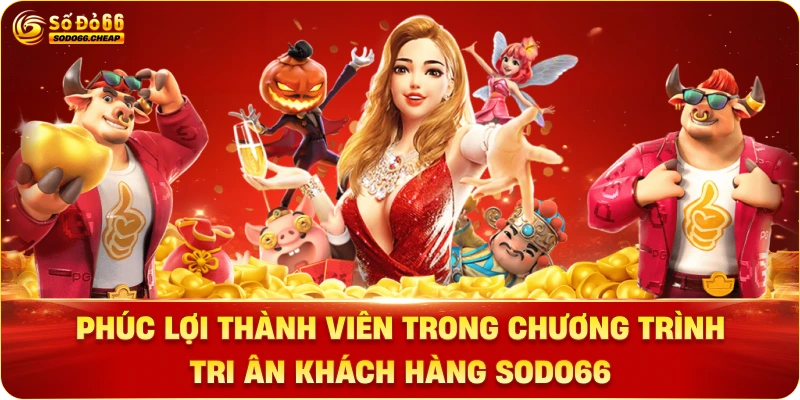 Phúc lợi thành viên trong chương trình tri ân khách hàng SODO66